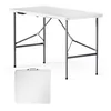 Image de Toboli Campingtisch Klappbarer Partytisch Klapptisch Tisch Gartentisch 120 x 60 x 74 cm Weiß