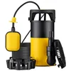 Image de Wiltec Pompe à eau immergée 3 en 1 à aspiration plate 400 W   Jusqu’à 1 mm   8000 l/h   Refoulement max. 5 m, profondeur max. 7 m   Interrupteur à flotteur, Thermorégulateur   Pompe submersible