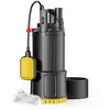 Image de Wiltec Pompe à eau immergée 850 W   5000 l/h   Refoulement max. 20 m, profondeur max. 7 m   avec Interrupteur à flotteur, Thermorégulateur   Pompe submersible Eau propre