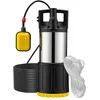 Image de Wiltec Pompe à eau immergée 1000 W   5500 l/h   Refoulement max. 30 m, profondeur max. 7 m   en PPO et acier   avec Interrupteur à flotteur, Thermorégulateur   Pompe submersible Eau propre