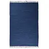 Image de Theko | Dhurry Tapis en 100% coton tissé à plat Happy Cotton | tissé à la main | Couleur : bleu | 160 x 230 cm