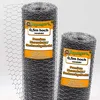 Image de 60m tresse hexagonale lapin fil lapin grille lapin fil galvanisé 50cm large 25mm x 25mm