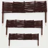 Image de Aquagart Bordure de parterre en saule - Différentes versions - Clôture de parterre - Pour bordure de parterre - Clôture de pelouse - Clôture en osier - 30 cm x 100 cm - Marron - 1 pièce