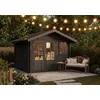Image de Alpholz Abri de jardin Palermo - En bois - Avec paroi de 28 mm d'épaisseur - Gris