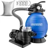 Image de Monzana® SF96K Filtre à sable 9600 l/h pour piscine jusqu'à 30 000 l Avec verre filtrant 7 voies Valve 2 en 1 Adaptateur Ø 32-38 mm 400 W Pompe de filtration