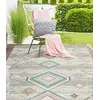 Image de the carpet Palma - Tapis d'extérieur, résistant aux intempéries & aux UV, Convient pour l'intérieur et l'extérieur, Crème, 140 x 200 cm