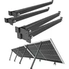 Image de NuaSol Lot de 2 supports de fixation pour centrale électrique de balcon | Support de panneau solaire réglable pour installations photovoltaïques | Angle d'inclinaison 30-60° | Longueur réglable