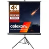 Image de celexon Écran de projection portable avec support prémonté pour trépied mobile avec poignée de transport Noir Economy - 184 x 184 cm - 1:1 - Gain 1,0