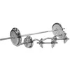 Image de Gorilla Sports Halterset 108 kg - Chrome - Fermeture à vis