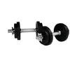 Image de Gorilla Sports Ensemble d'haltères - En caoutchouc - 20 kg