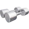 Image de GORILLA SPORTS® Lot de 2 haltères courts - 2 à 30 kg - Avec ou sans support - Antidérapants - Moletés - Acier chromé