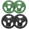 Image de Gorilla Sports® Disque d'haltère 50/51 mm olympique en caoutchouc Gripper, B: 30 KG (2 x 5 KG + 2 x 10 KG)