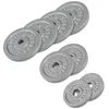 Image de GORILLA SPORTS® Disques de Poids - Individuel/Ensemble 0,5kg, 1,25kg, 2,5kg, 5kg, 10kg, 15kg, 20kg, 25kg, 30kg, en Fonte, Ø 30mm, Argent/Noir - Disques d'Haltères, Musculation, Fitness, Haltérophilie