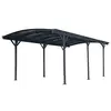 Image de Westmann Carport de voiture rond en aluminium avec gouttière Anthracite