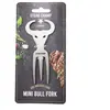 Image de Fourchette à viande STEAK CHAMP apéro mini bull fork