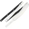 Image de Richter 1019 Beluga White Slim Deluxe XL Guitar Strap Lederen gitaarband met padding