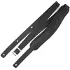 Image de Richter 1031 Cayman Black Slim Deluxe XL Guitar Strap Lederen gitaarband met padding