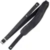 Image de Richter 1040 Croco Black Slim Deluxe Guitar Strap Lederen Gitaarband met Padding