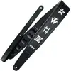 Image de Richter 1863 Black / White Stephan Weidner Signature gitaarband van vegan leatherette