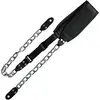 Image de Richter 1951 Black & Silver Succubus Gitaarband met ketting en leren schouderstuk