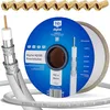 Image de HB-DIGITAL Câble coaxial satellite 100 m 135 dB 8K 4K UHD 4 fois blindé pour DVB-S / S2 DVB-C / C2 DVB-T / T2 DAB+ Radio + avec 10 fiches F plaquées or BK - Conducteur intérieur en acier/cuivre