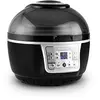 Image de KLARSTEIN VitAir Turbo - Friteuse électrique sans huile, air fryer, 1400 Watt, Espace de cuisson de 9L, Friture sans graisse, Cuisson, Grillade, Élément chauffant halogène infrarouge, Noir-gris