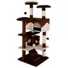 Image de lionto Arbre à Chat Arbre à Grimper griffoir pour Chat Hauteur 130 cm, Marron/Beige