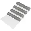 Image de pro.tec Lot de 4 rouleaux de treillis métallique galvanisé de 25 m de long Gris Hauteur 1 m