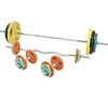 Image de GORILLA SPORTS® Kit d'haltères 108 kg - 6 x 1,25 kg, 6 x 2,5 kg, 2 x 5 kg, 2 x 10 kg, 2 x 15 kg, barre d'haltères 170 cm, barre de curl SZ 120 cm, haltères courts, fonte, fermoirs à ressort/étoile   Ensemble d'haltères