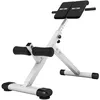 Image de GORILLA SPORTS® Banc de Musculation pour Dos - Pliable, Réglable, Antidérapants, Charge Max. 120 kg, Noir/Blanc - Banc Abdominaux, Banc Romain, Hyperextension, Gym, Musculation, Entraînement, Fitness