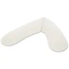 Image de Theraline - Le coussin d'allaitement original de 1,90 cm avec housse en tricot fin crème