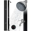 Image de Arebos Douche solaire 20 l | 228 cm | thermomètre intégré & douche pieds | noir | jusqu'à 60 °C | avec raccord de tuyau d'arrosage | matériel de montage et housse de protection inclus
