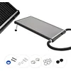 Image de Arebos Panneau solaire pour piscine - 110 x 65 x 7,5 cm - Capacité jusqu'à 15 litres - Débit jusqu'à 10 000 l/h - Raccord de tuyau Ø 32/38 mm - Matériel de montage inclus