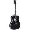 Image de Sigma Guitars 000R Black Diamond elektrisch-akoestische western gitaar met softcase