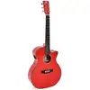 Image de Sigma Guitars GMC-1E-MFR Metallic Flake Red elektrisch-akoestische westerngitaar