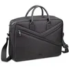 Image de Rivacase ECO Sacoche pour ordinateur portable de 14 à 15,6"   Sac d'ordinateur multifonction imperméable pour homme et femme   Sacoche Top Loader pour affaires, voyages, université, noir, noir, 15,6