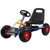 Image de KETTLER Kettcar Retro Voiture à pédale, avec pneus pneumatiques, pour enfants à partir de 3 ans, design rétro, frein à main, bleue