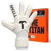 Image de T1TAN Classic 1.0 White-Out - Gants de Gardien de But - avec Protection des Doigts - Gants de Football pour Gardiens de But - Taille 8