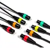 Image de Zoom XLR-4c/CP kabelset met kleurmarkeringen 2.5 m (4 stuks)