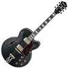 Image de Ibanez Artcore AF75G-BKF Guitare semi-acoustique noire plate