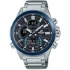 Image de CASIO Montre analogique pour homme à quartz avec bracelet en acier inoxydable ECB-30DB-1AEF, argent, Bracelet