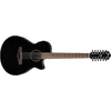 Image de Ibanez AEG5012 Jeu de 12 cordes Noir brillant