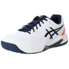 Image de ASICS Gel Dedicate 8 Chaussures de tennis pour homme, Étendue blanche et bleue, 46 EU