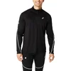 Image de T-shirt Asics Road Lite-Show 1/2 Zip Noir, Taille M