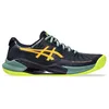 Image de ASICS Challenger 14 Padel Hommes Chaussures Padel Blanc Noir, Midnight Stadium Orange, 40.5 EU