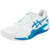 Image de ASICS Gel-Resolution 9 Baskets pour femme Blanc Bleu sarcelle 37 EU, Blanc et bleu sarcelle, 37 EU