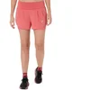 Image de Short Asics Road 2-N-1 3.5IN Rose Femme, Taille XS.