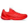 Image de ASICS Solution Speed Ff 3 Clay Baskets pour homme Rouge corail vif Taille 41, Flash Red Blazing Coral, 42 EU
