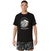 Image de T-shirt Asics Fujitrail manches courtes Noir Blanc, Taille S