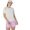 Image de T-shirt Asics Road manches courtes beige femme, Taille M